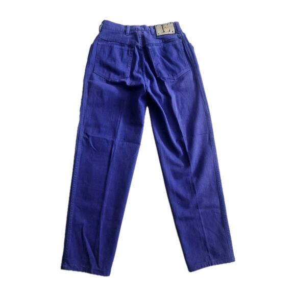 Vtg ESCADA Purple High Waist Ankle Jeans w/ Beaded Pocket sz 40 IT / 28 Usa - Picture 2 of 10